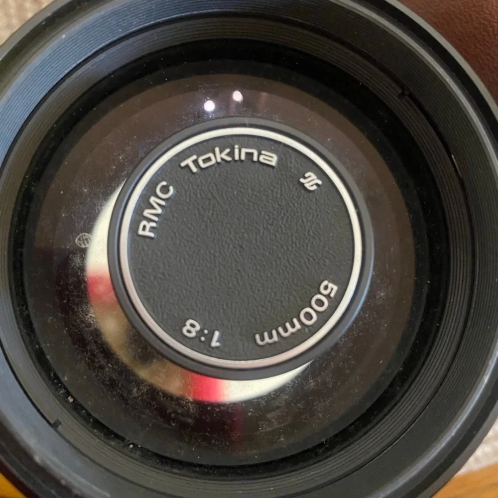 Lenses, Vintage Camera w/Brown Leather Case
